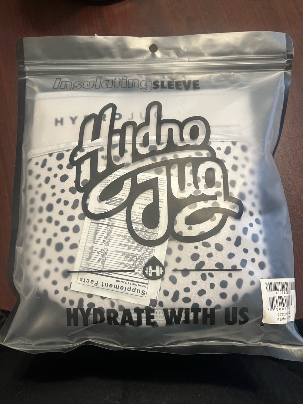 HydroJug Insulating Sleeve — Gray with Black Spots